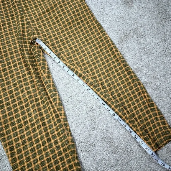 Known Supply Women’s Organic Cotton Cadence Overall Retro in Apricot Plaid M - Picture 14 of 14